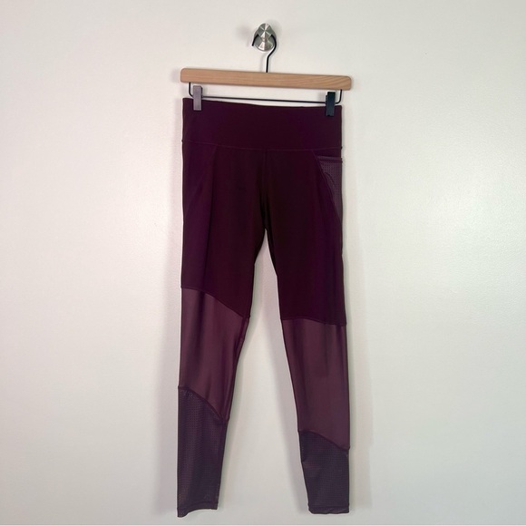 Sweaty Betty The Power Burgundy Full Length Leggings - Picture 1 of 14